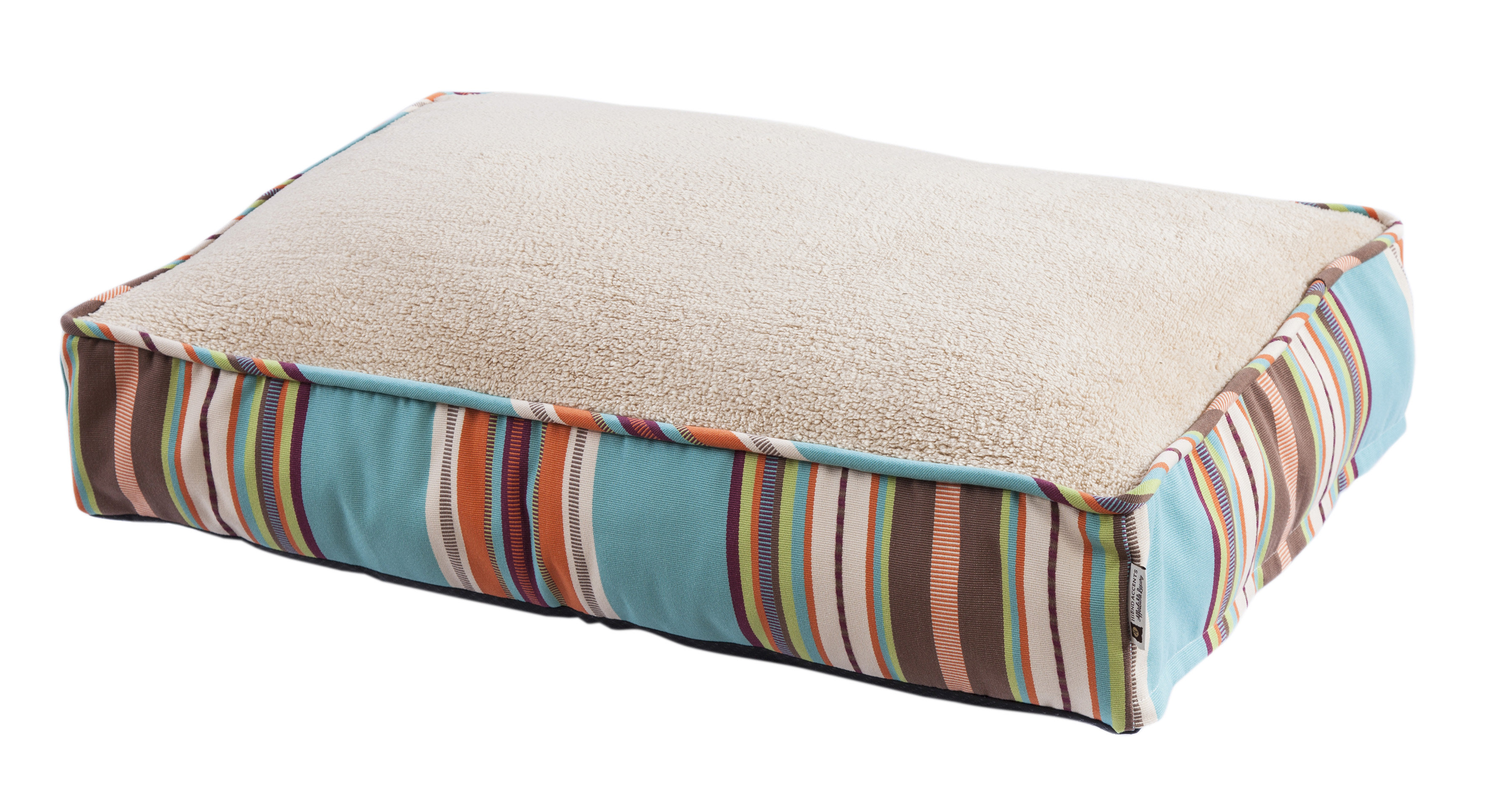 Paseo Road by HiEnd Accents Serape Cream Tan Turquoise Southwestern Dog