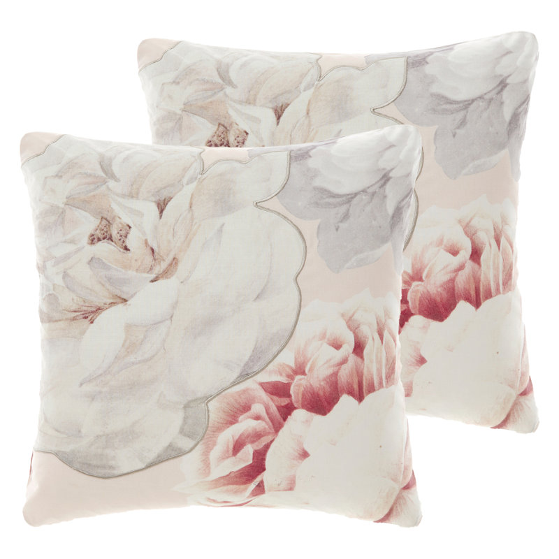 Floral Rectangular Cushion, Feather