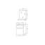 Benonia Cloakroom Vanity with Integrated Ceramic Basin