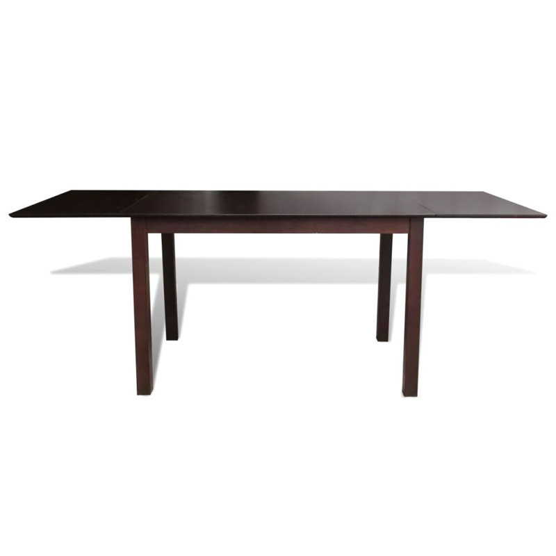 Piero Extendable Solid Wood Dining Table, Brown