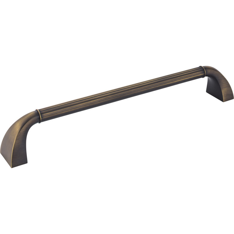 Cordova Bar Pull, 12", Antique Brushed Satin Brass