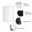 Miroir rectangulaire ondulé en bois massif - bois naturel - miroir moderne 40 po x 28 po pour salle de bain, chambre à coucher, salon, salle à manger, vestiaire, vestibule-1029297883