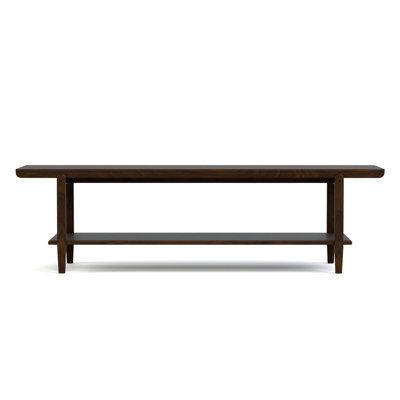 Banc en bois massif Hudson Valley