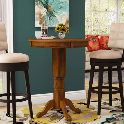 Adelaida 30.25" L Round Solid Wood Table