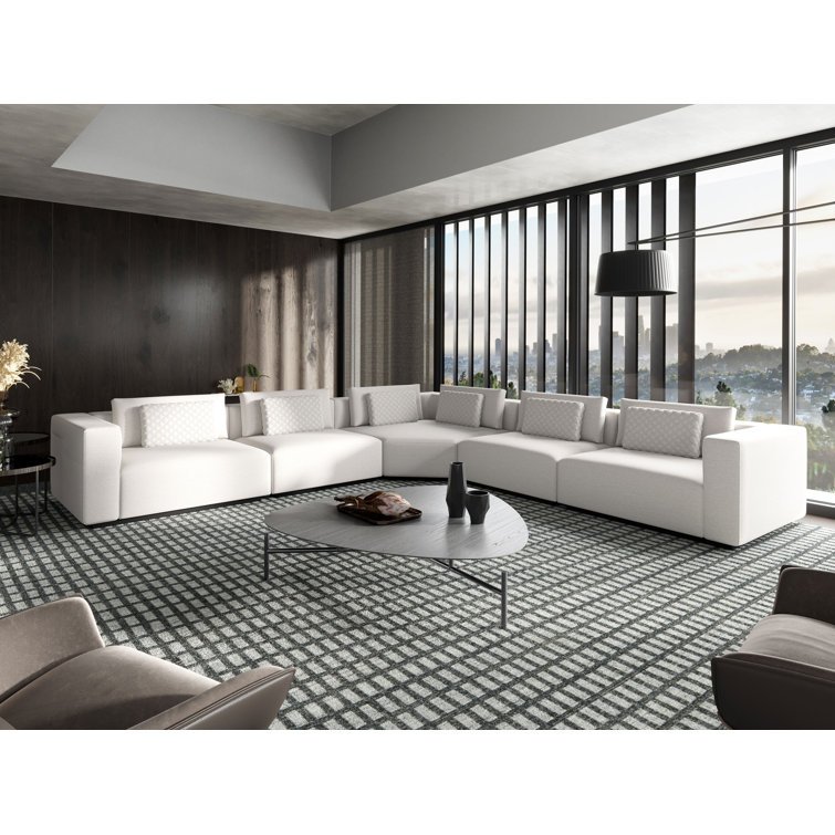 Canapé modulaire réversible de 155 po de largeur et chaise longue