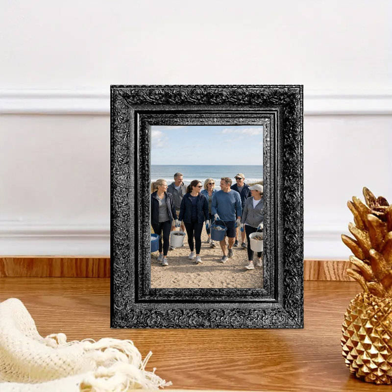 Cadre photo 3 pièces 5 "x 7" noir pour décoration de mariage, Black, 3, 5" W x 7" H