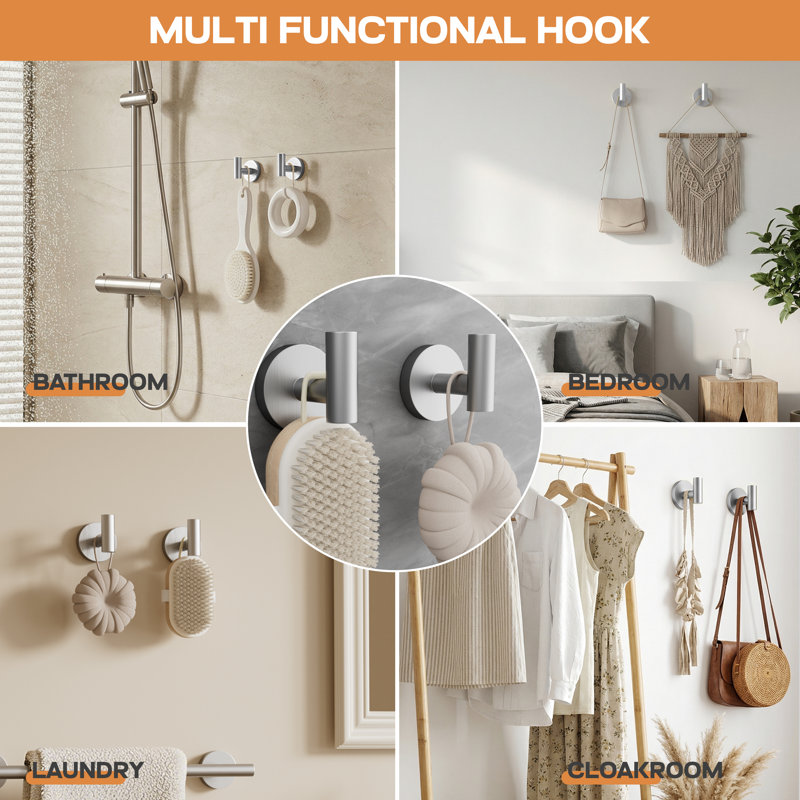 5-Piece Bath Hardware Set, Brushed Nickel