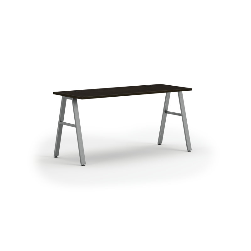Bureau Mod A, L 60 po x P 24 po, Chêne Java / argent