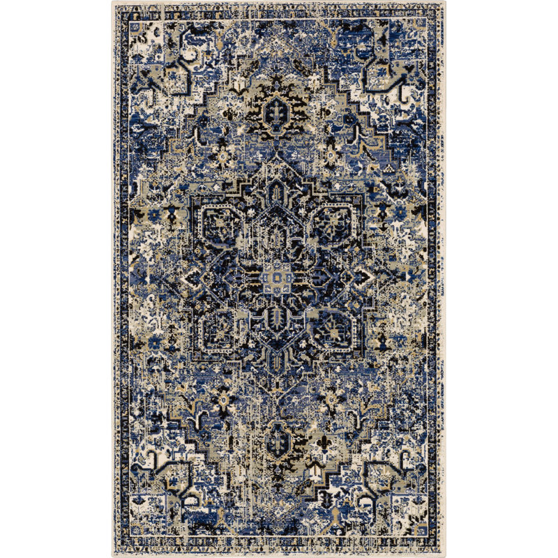 Synthetic Oriental Indoor Rug, Rectangle 8' x 11'