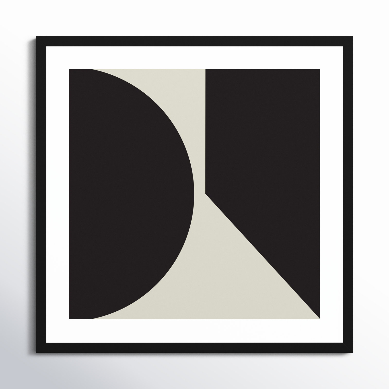 Minimal Max Mod II by The Creative Bunch Studio, Black Framed, 25.25" H x 25.25" W x 0.8" D
