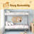 Full Over Full Metal Bunk Bed-1238184717