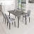 Modern Dining Table Set with Extendable Table and PU Dining Chairs-531679074-531679073