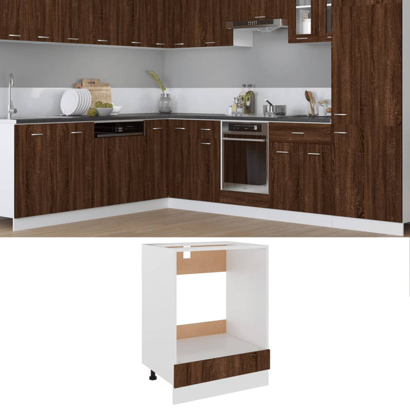 Kiryll Cabinet Riga 60x46x81.5 cm Engineered Wood, Brown/Oak