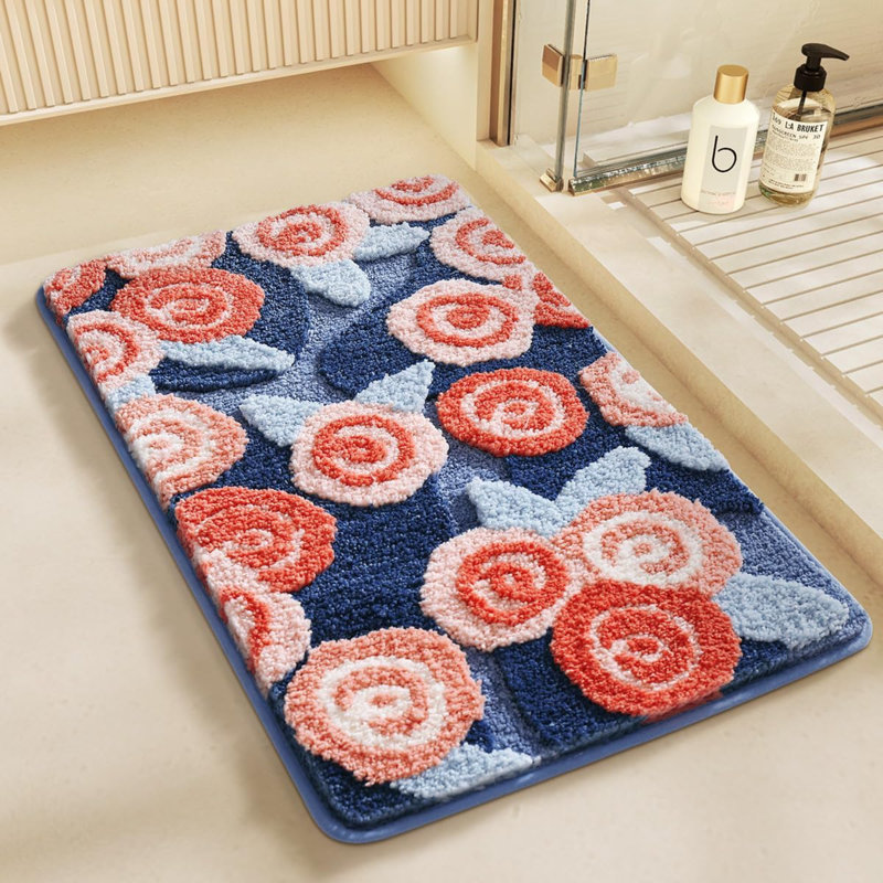 Tapis de bain Floral