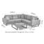 Lyndhurst Outdoor Fabric Corner Group - Grey-36514816