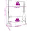 Huldah 132cm Rolling Clothing Rack