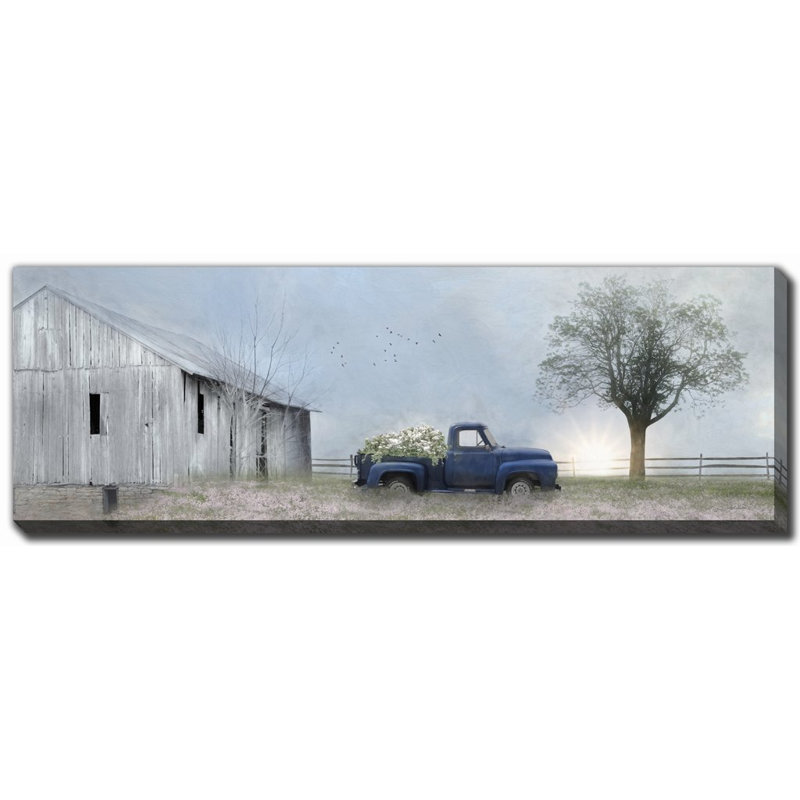 Art mural sur toile Jonestown Barn, H 20 po x l 60 po