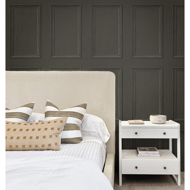 Rouleau de papier peint lisse L 18 pi x l 27 po The Sojour, Gris anthracite