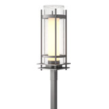 Torch Outdoor Post Light - Opal and Seeded Glass