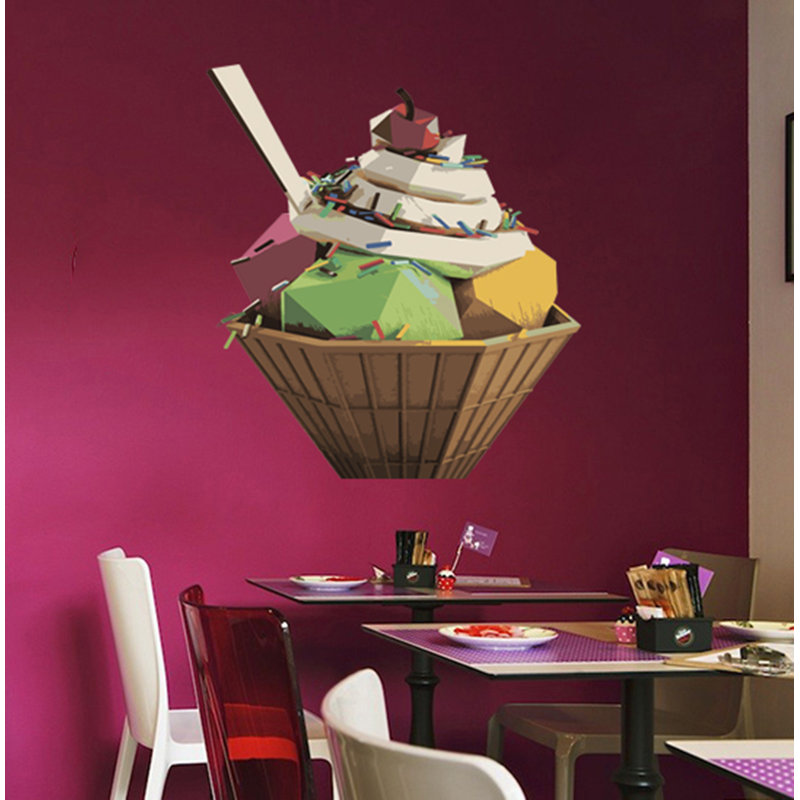 Food & Beverage Wall Decal, 46" H x 50" W