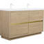 60 Inch Freestanding Bathroom Vanity With Double Sinks, Spacious Storage, And Soft Close Drawers For Modern Bathrooms-116332594