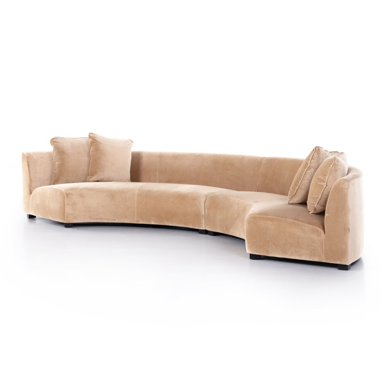 Liam Modular Sectional, Surrey Camel Cotton Blend