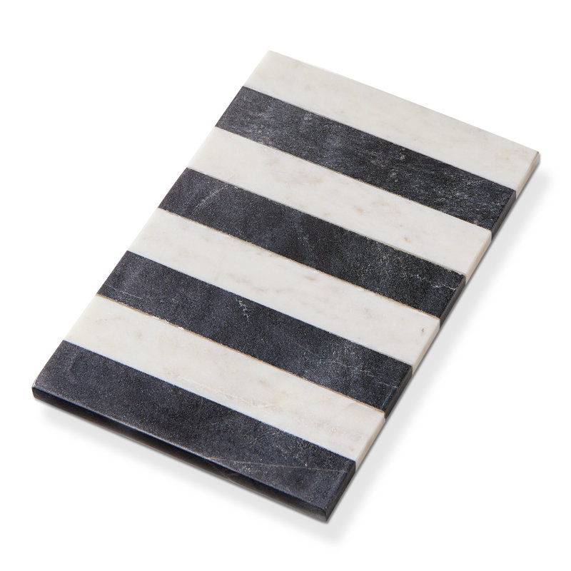 Striped Marble Board Black Multi Everyday