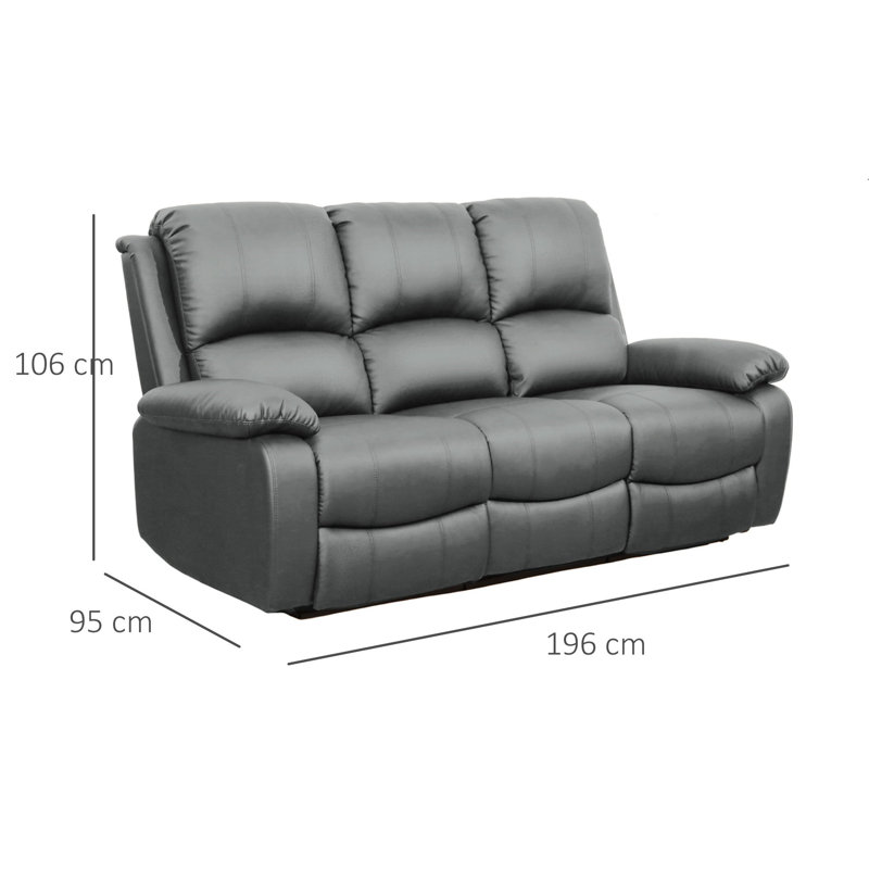 Avigdor 2 - Piece Faux Leather Living Room Set, Dark Gray