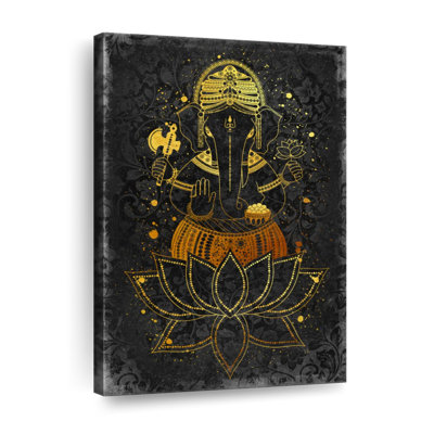 «Hindu God Ganesha», reproduction sur toile tendue