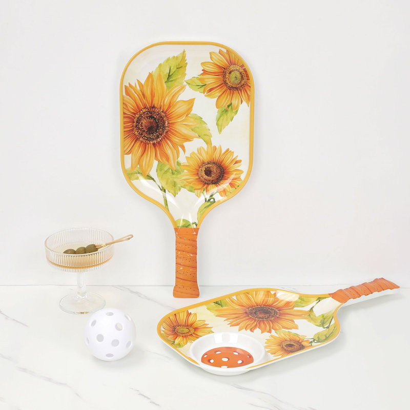 15 3/4" Pickleball Paddle Tray S2, Sunflower