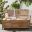 Outdoor Wooden Storage Bench-1443500924
