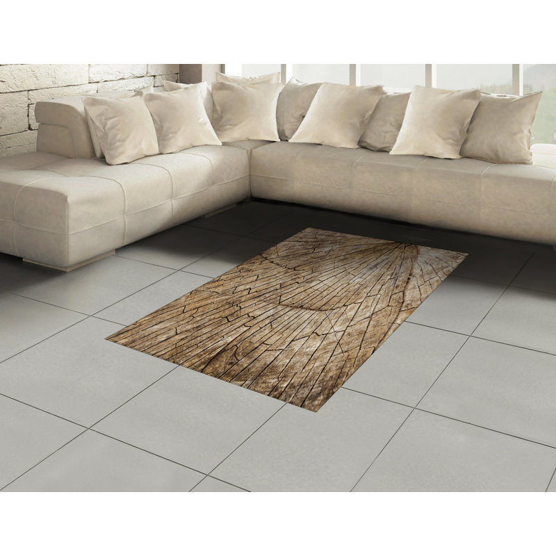 Timber High Density Long Fiber Poly Threads Decorative Area Rug Carpet, Rectangle 4' x 5'8"