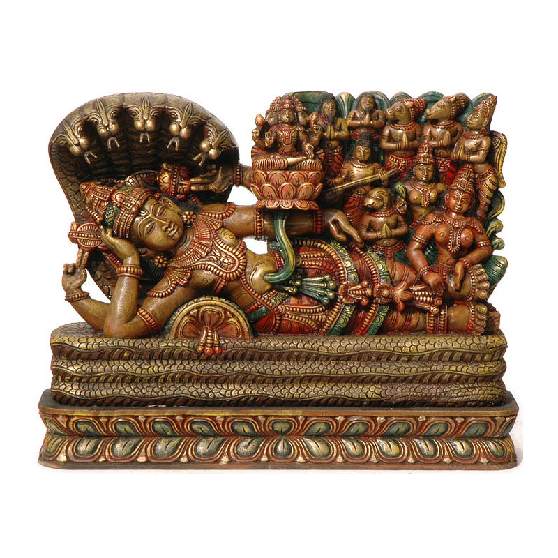 Lord Vishnu On Sheshanaga