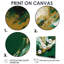 Vert et or liquide Magic II - impressions sur toile modernes 4 pièces-964295047-964295040