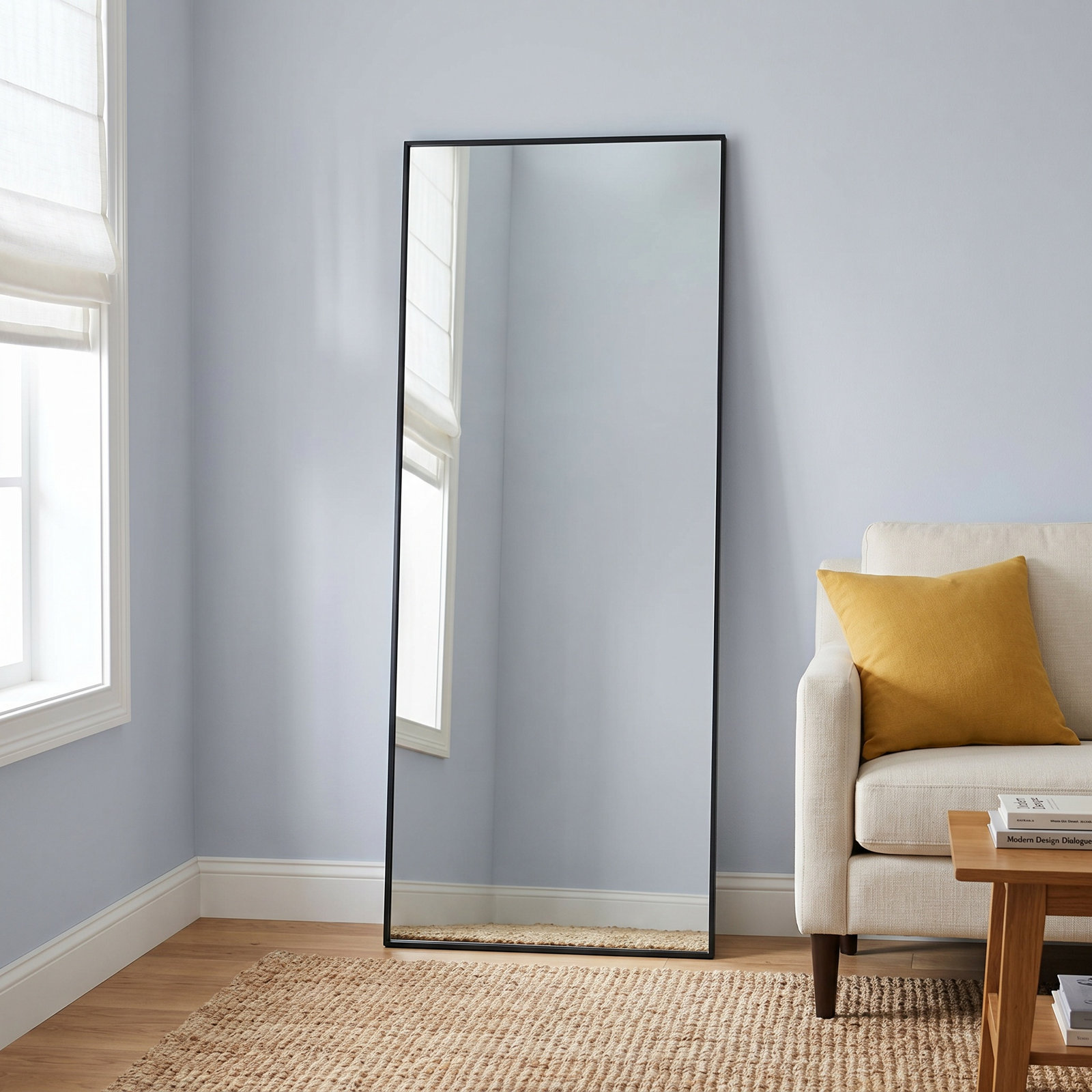 Sabine Full-Length Mirror, 72" x 36", Brass