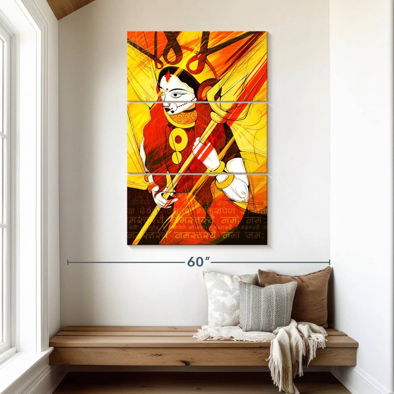 Adella Durga Abstract, 50" H x 32" W