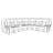 Rochon Upholstered Power Reclining Sectional Sofa Grey