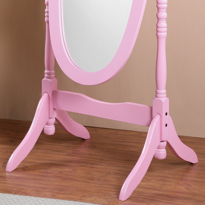 Miroir de plancher Modern Anna, Rose