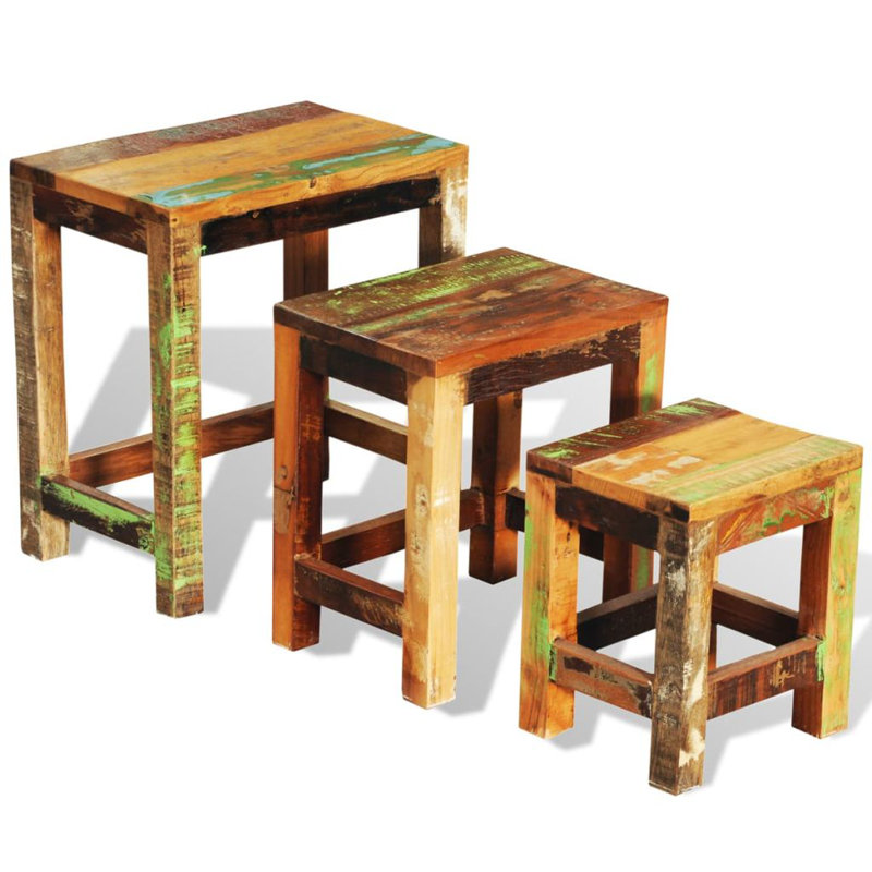 Solid Wood Nesting Tables