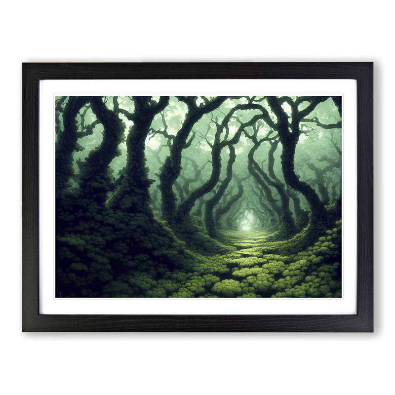 Alluring Forest - Single Picture Frame Painting, Black, 46cm H x 64cm W x 2cm D