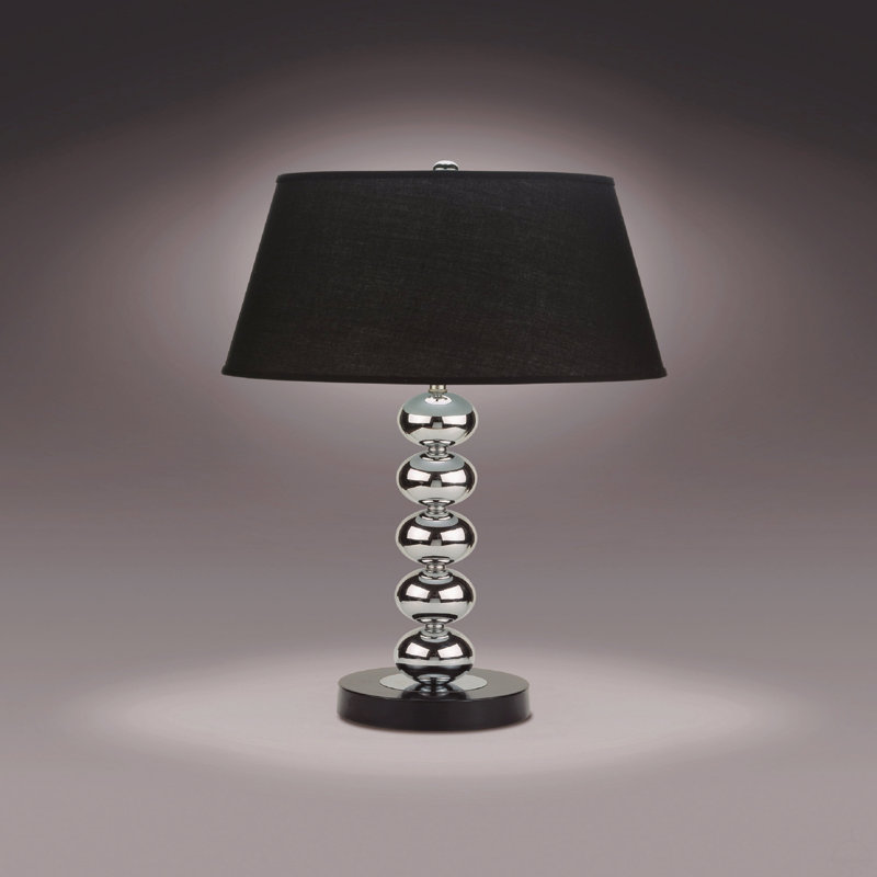 Lampe de table moderne 2 pièces avec sphères réfléchissantes