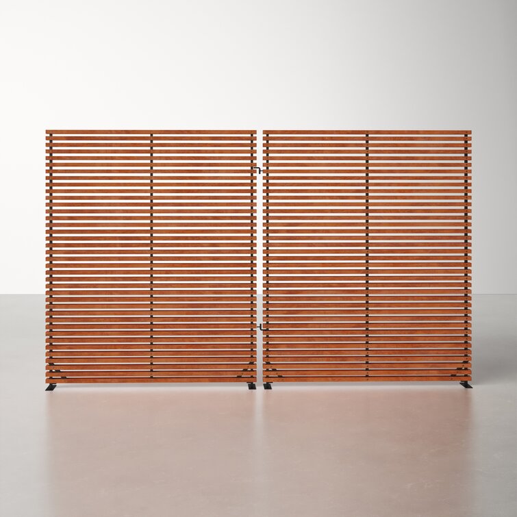 Auden 119" W x 72" H 2 - Panel Aluminum Folding Room Divider
