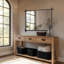 Miroir de salle de bain Vintage Cadre en acier inoxydable-1848557466-1875857174
