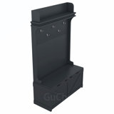 Versatile Hall Tree with Storage and Hooks for Entryways, Enhancing Home Decor