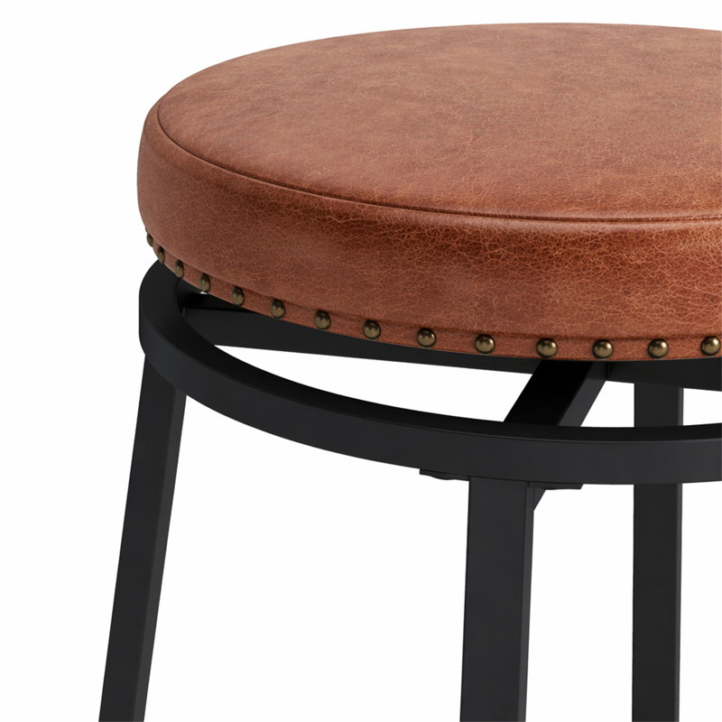 Ensemble de table de salle à manger à 3 tiroirs avec prises de courant, ensemble de table de bar avec tabourets circulaires en polyuréthane, facile à assembler, brun
