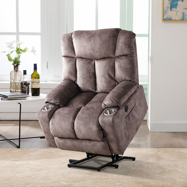 Demaio 36'' W Super Soft And Oversize Power Lift Assist Recliner Chair