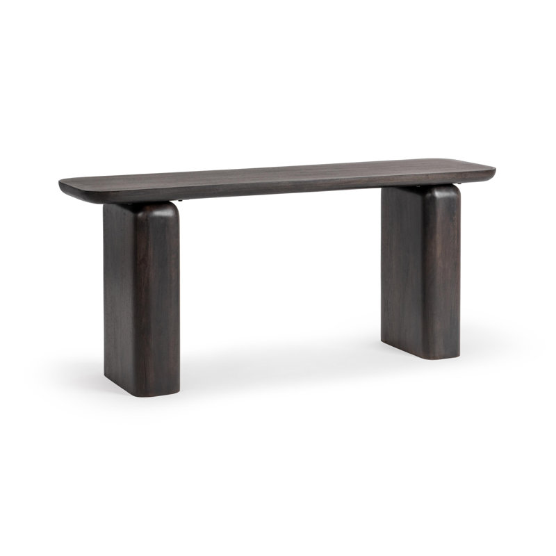 Chloe 68'' Solid Wood Console Table, Truffle Roast