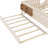 Full Bed In Beige With Bedside Reading Spot And Hidden Guest For Size Built - Bookshelves, Small Staircase, Trundle Rails 'S Comfortable Sleep-1743678519
