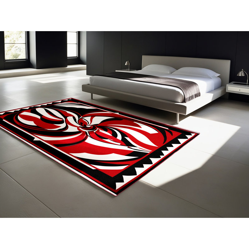 Fiery Ascension Rug, Rectangle 3' x 5'