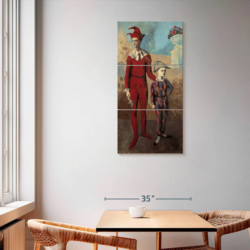 Acrobate et jeune arlequin